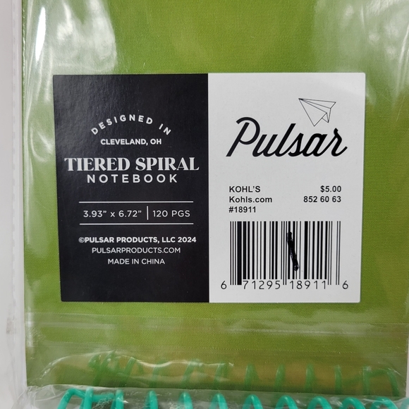 Lot Of 5 Pulsar Dont Kale My Vibe 120 Page Small Tiered Spiral Shopping Notebook - Picture 5 of 9
